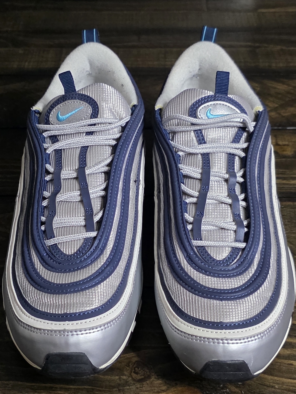2022 Nike Men's Air Max 97 OG 'Metallic Silver Chlorine Blue'